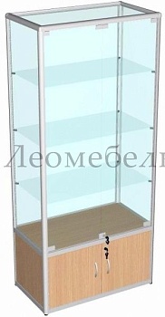 ВА-351 Витрина из профиля с накопителем цвет Дуб сонома